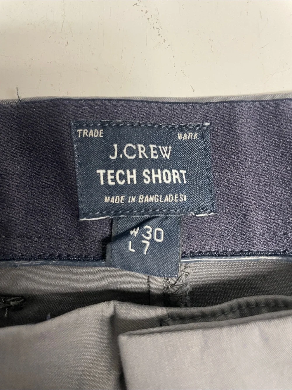 J. Crew Gray Tech Shorts